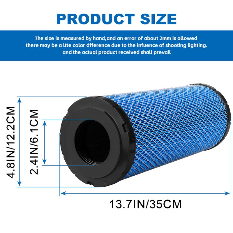 LOCOPOW 2PC 7081937 7082115 Air Filter Part for Polaris RZR 900 RZR S 1000 ACE 900 General 4 1000 2015 2016 2017 2018 2019 2020 - Image 3